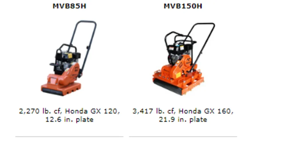 PAVER PLATE COMPACTORS