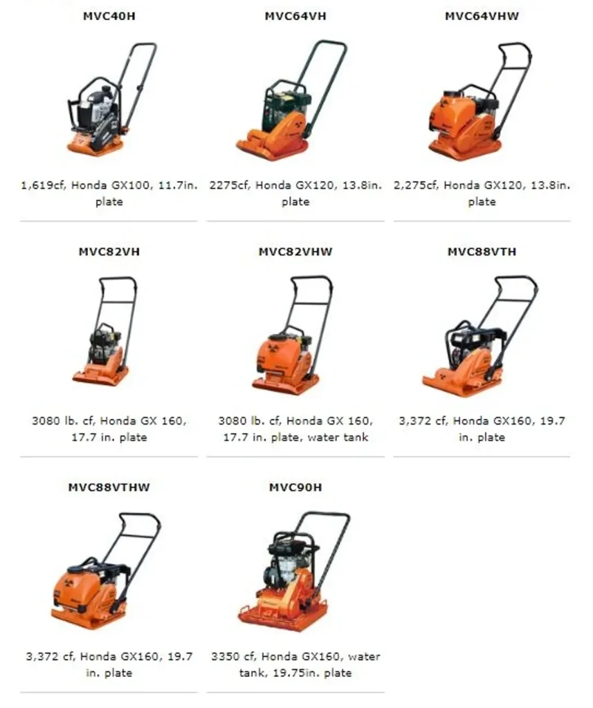 one way plate compactors